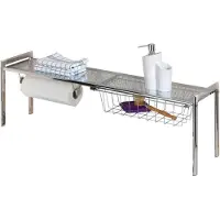 Wenko Étagère de cuisine avec porte-rouleau de papier essuie-tout Exquisite Chrome