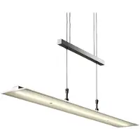 B.K.Licht suspension LED, lustre filaire design, fonction dimmable - pas besoin d?un variateur, hauteur réglable, platine LED 20W intégrée, lumière blanche chaude