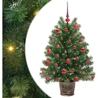 vidaXL Arbre de Noël artificiel avec 150 LEDs Vert 95 cm PE et PVC