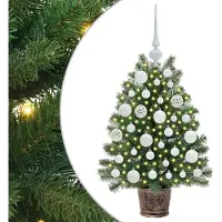 vidaXL Arbre de Noël artificiel avec 150 LEDs Vert 75 cm PE et PVC