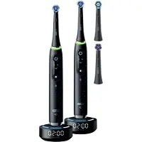 Oral-B iO 10 Noir et Noir Lot de 2 + 4 Brossettes