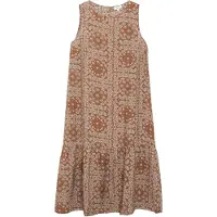 s.Oliver Robe d’été bleu clair / caramel / blanc