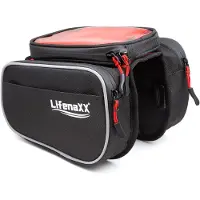 Technaxx 4932 sacoche et panier pour bicyclette Cadre Sacoche pour bicyclette 3 L Noir, Rouge