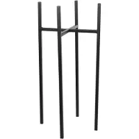Mica Support pour plantes Ascot - L24 x L24 x H55 cm - Métal - Noir