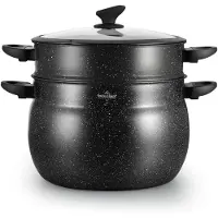 Swiss Haus Couscoussier 28cm 13L Tous feux dont induction Noir SH-CCP28M