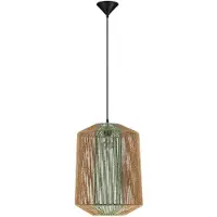 Nova Luce Suspension Dena Ø 38cm marron avec vert