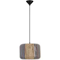 Nova Luce Suspension Abby Ø 33cm marron avec bleu