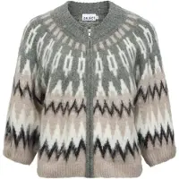 Object Cardigan 'OBJJAADE DIANA' beige / gris / noir / blanc