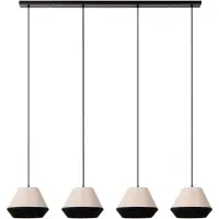 Lucide Lampe suspendue Kala Taupe 4 clairs