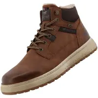 Mustang Bottes à lacets 'Veterschoenen Hoog' cognac