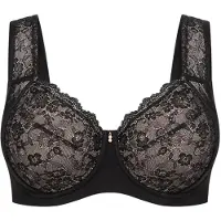 MILENKA Soutien-gorge 'ORHIDEJA - softcup wire BH - padded straps' noir