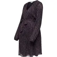 ONLY Maternity Robe 'OLMSTAR PENI' aubergine / noir