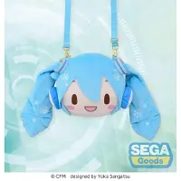 SEGA Série de figurines vocales 01 : Hatsune Miku, sac bandoulière "Fuwa Petit", édition Snow Miku