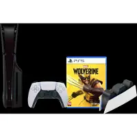 Sony PlayStation 5 Slim Disc Edition + Marvel's Wolverine + Façades Noir + Station de Charge
