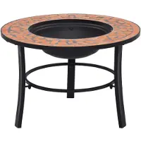 vidaXL Fire Bowl Mosaic 68 cm Keramik Terrakotta -gelöscht