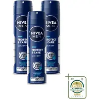 Nivea 3 sprays déodorants MEN Protect & Care - 150 ml - Pack économique - 3 pièces
