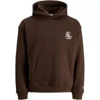Jack & Jones Sweat-shirt 'JORFrederiksberg' marron / blanc