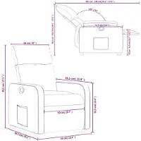 vidaXL Fauteuil relax brun Tissu