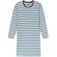 Schiesser Chemise de nuit ' Casual Essentials ' crème / bleu
