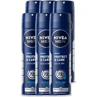 Nivea 6 sprays déodorants MEN Protect & Care - 150 ml - Pack avantage - 6 pièces