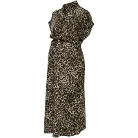 ONLY Maternity Robe-chemise 'OLMHannover' beige / marron / noir