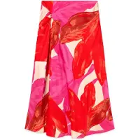 Lola Casademunt Jupe crème / fuchsia / rouge / bordeaux