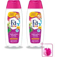 Fa Pflege 2 flacons de gel douche et shampooing "Fa Kids Underwater Fantasy" - 250 ml - Lot économique - 2 pièces