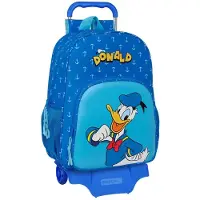 Safta Donald Sac à dos à roulettes pour enfants bleu bleu One Size