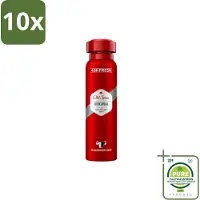 Old Spice 10 sprays déodorants Original - 150 ml - Lot de 10 pièces