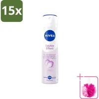 Nivea 15 sprays anti-transpirants Double Effect - 150 ml - Pack économique - 15 pièces