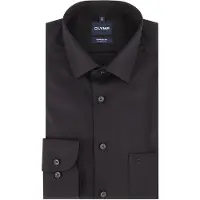 Olymp Luxor Comfort Fit Chemise noir, Unicolore