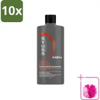 Syoss 10 flacons de shampooing Men Power - Soin revitalisant pour cheveux normaux - 440 ml - Pack économique - 10 pièces