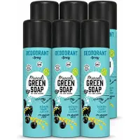 Marcels Green Soap 6 sprays déodorants "Marcel's Green Soap" - Parfum mimosa et cassis - 150 ml - Pack avantage - 6 pièces