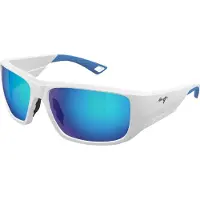 Maui jim Keha Polarized Sunglasses Blanc,Bleu Blue Hawaii/CAT3 Homme