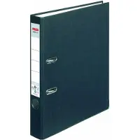 Herlitz Classeur maX.file nature plus, Largeur de dos:50mm, Noir DIN A4, Housse en papier spécial, Bords (A4, 50 mm, 1 pcs)