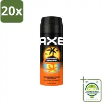 Axe 20 sprays corporels déodorants Sunset Fresh - 150 ml - Lot de 20 pièces