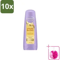 Unilever 10 flacons de revitalisant Andrélon Stralend Blond, 200 ml chacun, lot économique (10 pièces)