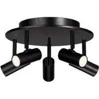 BELID Cato Ceiling Spotlight 5 Spots, Round Plate | Flat Black|Flat Black