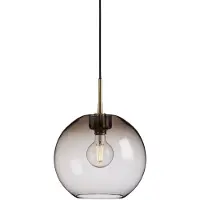 BELID Gloria Pendant Lamp Ø 32 cm | Brass|Smoked Glass