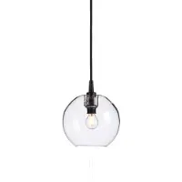 BELID Gloria Pendant Lamp Ø 19 cm | Black Structure|Clear Glass