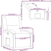 vidaXL Fauteuil relax rouge vin Tissu