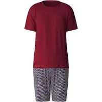 Calida Pyjama court 'Relax Imprint' lie de vin
