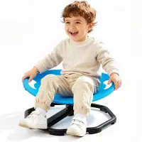 Vevor Chaise Rotative Sensorielle pour Enfant Autiste 2-6 Ans Arrondie Bleu