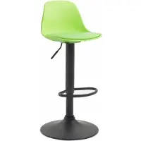 CLP Tabouret de bar Kiel similicuir noir
