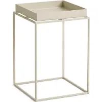 HAY Tray Coffee Table Basse Warm Beige | 30 x 30 cm High | Powder Coated