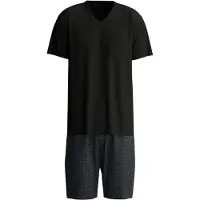Calida Pyjama court 'Relax Streamline' noir