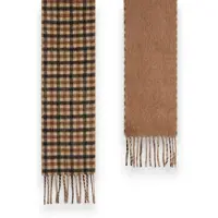 Woolrich pour femme. CFWWAC2046FRUT5548 Écharpe à carreaux marron (OSFA), Casuel, Laine