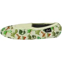 Beck Pantoufle 'Funny Dinos' beige / marron / vert / olive