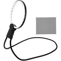 OEM Lampe à cordon avec éclairage LED - Àmanuelle et réglable, idéale pour la lecture et les travaux de précision - 1 pièce - pour les seniors et les bricoleurs amateurs - Noir