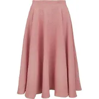 Banned Retro Jupe mi-longue Rockabilly de - Cary Texture Skirt - L - pour Femme - rose clair - Taille L